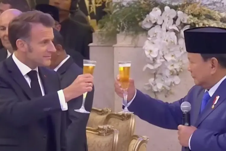 Klarifikasi Seskab Soal Minuman Presiden Prabowo Saat Toast Diplomatik Bersama Presiden Macron: Cider Apel Nonalkohol