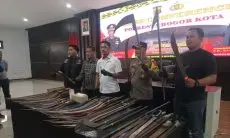 Sita Ratusan Sajam, Satreskrim Polresta Bogor Kota Amankan Puluhan Pelaku Tawuran, Pengancaman dan Premanisme