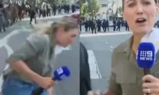 Viral Detik-detik Jurnalis Tertembak Saat Liputan Demonstrasi di Los Angeles