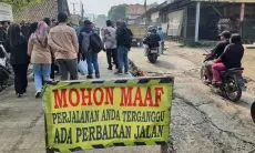 Progres Capai 33,64 Persen, PUTR KBB Optimistis Perbaikan Jalan Cangkorah Bakal Rampung di Sisa Waktu Dua Bulan