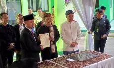 Pemkot Hibahkan Dua Lahan ke Kemenag Kota Bogor, Dimeriahkan Nikah Massal 43 Pasangan