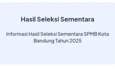 Hasil Seleksi Sementara SPMB Kota Bandung Sudah Bisa Dilihat, Simak Caranya di Sini