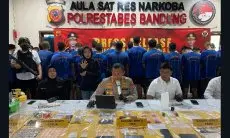 Polrestabes Bandung Ungkap 38 Kasus Narkoba Selama Juni 2025
