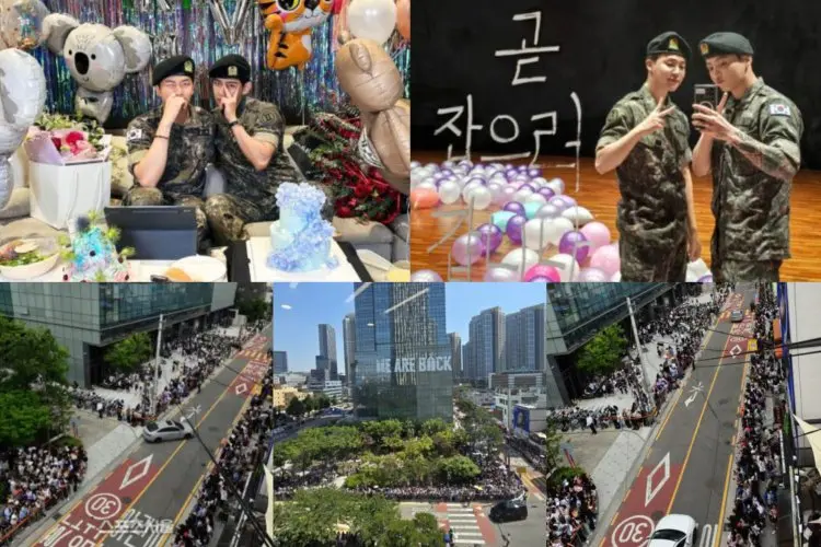 RM, V, Jimin dan Jungkook BTS Selesai Wajib Militer, Penggemar Banjiri Kantor Pusat HYBE