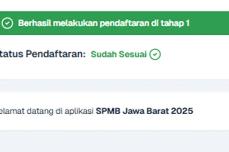 SPMB Jabar 2025: Tips agar Status Pendaftaran 'Sudah Sesuai'