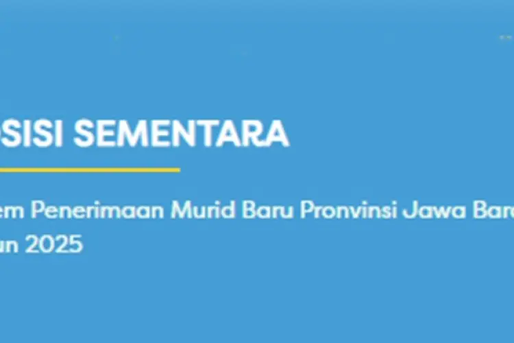 Cara Cek Posisi Sementara SPMB Jabar 2025 Tahap 2 di Website