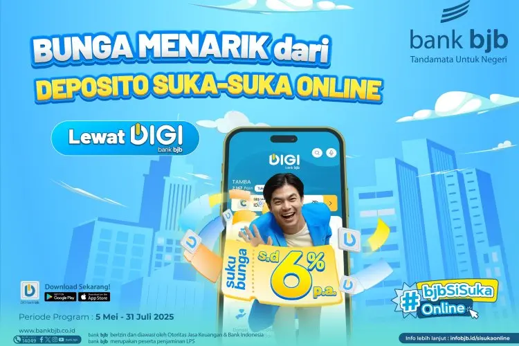 Investasi Deposito Ga Lagi Ribet: Semua Bisa dari Genggaman Lewat DIGI bank bjb