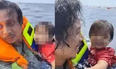 Viral Aksi Heroik Pria Selamatkan Balita dalam Tragedi Kebakaran KMP Barcelona 5