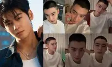 Berangkat Wajib Militer Hari Ini, Cha Eun Woo Pamer Rambut Plontos ke Penggemar