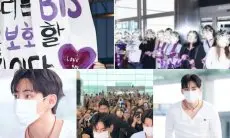 V BTS Tuntut Penggemar Kembalikan 'Purple Line' Demi Keselamatan: Bandara Bukan Milik Kita