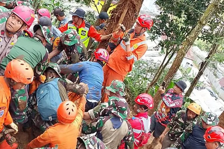 Update Longsor Puncak Bogor, 4 Meninggal Dua Masih Dalam Pencarian