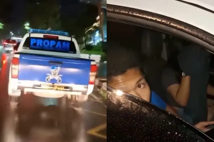 Viral! Mobil Propam Diduga Tabrak Lari, Pengemudi Ternyata Masih Remaja dan Terciduk Bawa Wanita