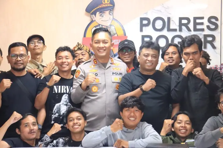 Sebelum Pamit, Kapolres Bogor Ucapkan Terima Kasih Kerjasama dengan Pokja Wartawan Polres Bogor