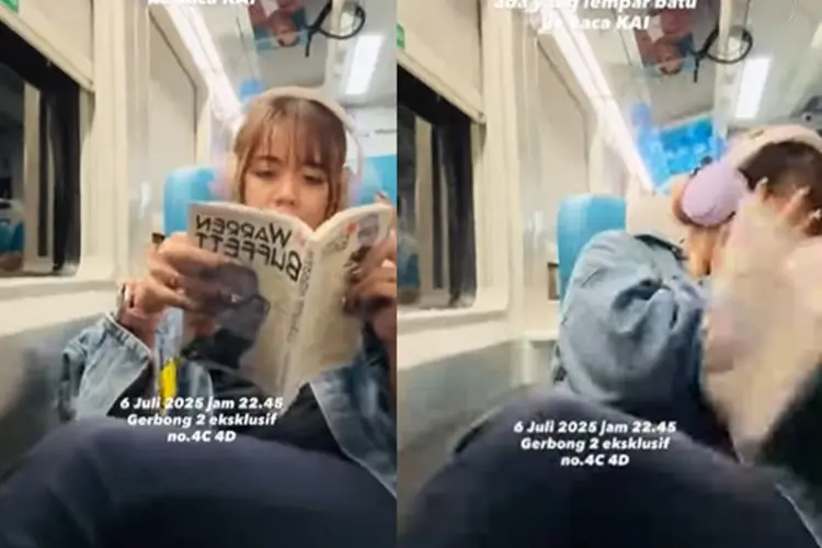 Viral! Wanita Ini Kena Serpihan Kaca Gegara Jendela KAI Dilempar Batu