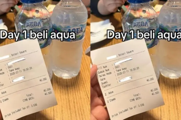 Viral! Dua Botol Air Mineral di Mall Botani Square Bogor Dihargai Lebih dari Rp40 Ribu, Warganet Terkejut