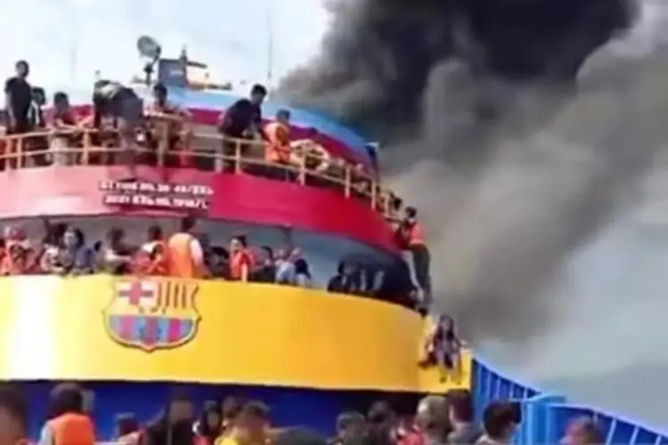 Nakhoda KM Barcelona V Resmi Jadi Tersangka Usai Insiden Kebakaran di Perairan Talise