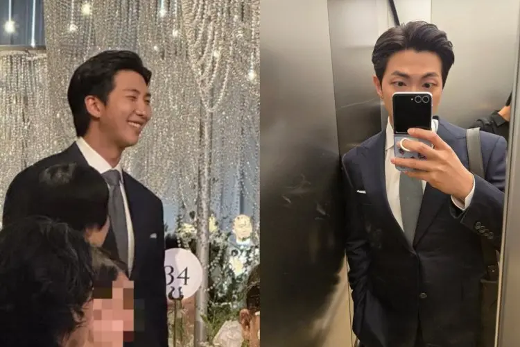 RM BTS jadi MC di Pernikahan Penata Gaya Artis K-Pop, Netizen: Pembawa Acara yang Tenang dan Jenaka