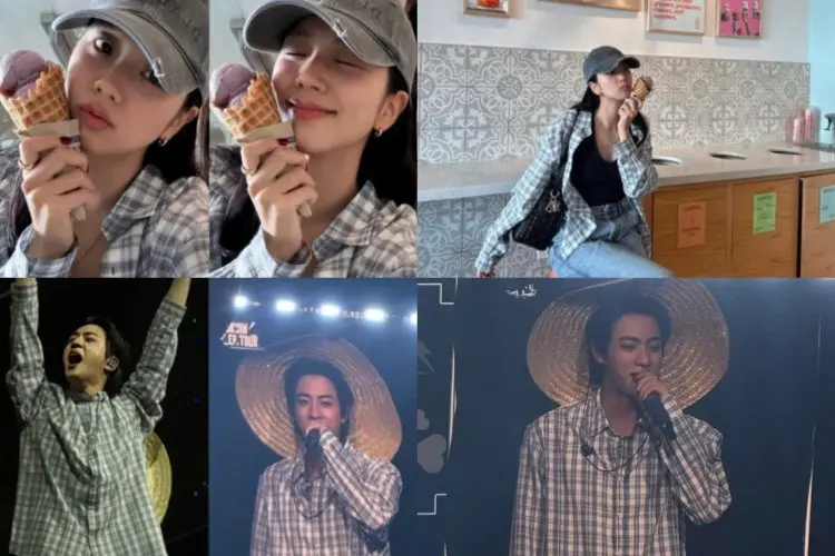 Pakai Baju Kameja yang Sama, Jin BTS dan Jisoo BLACKPINK Dirumorkan Kenca