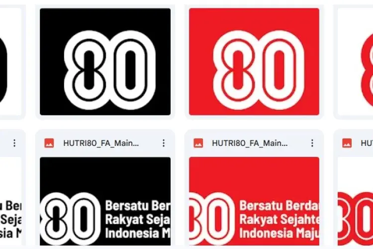 Tutorial Download Logo Resmi HUT ke-80 RI di Situs Pemerintah