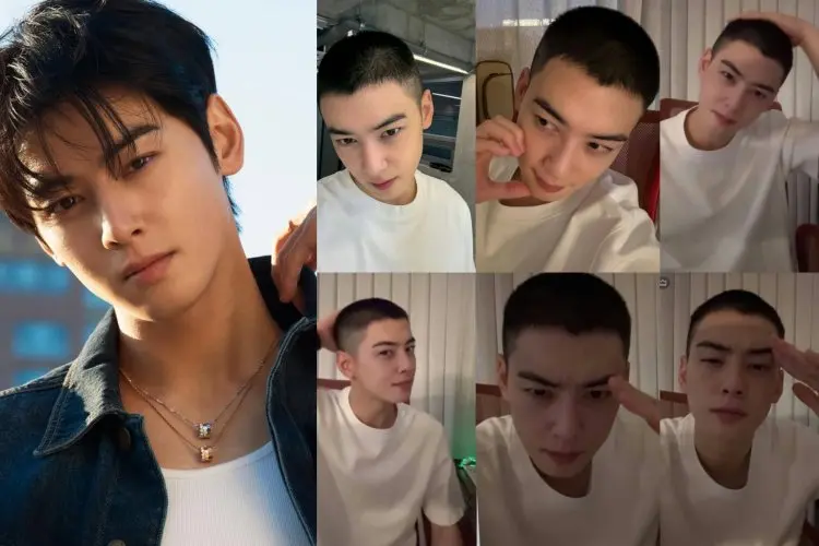 Berangkat Wajib Militer Hari Ini, Cha Eun Woo Pamer Rambut Plontos ke Penggemar