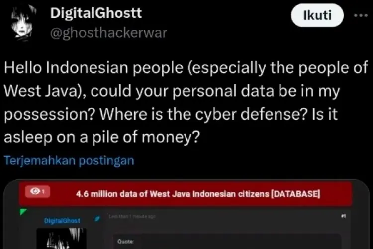 DPRD Jabar Soroti Soal Transparansi Dugaan Kebocoran Data 4,6 Juta Masyarakat