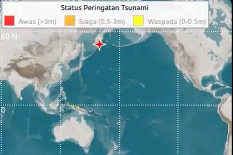 Gempa M 8,7 di Rusia, Ini Daftar Wilayah Indonesia dengan Peringatan Dini Tsunami