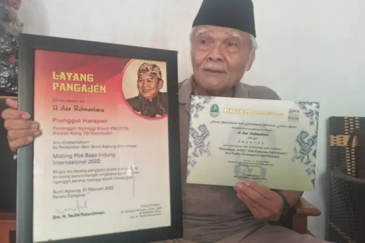Miris, 18 Tahun Berdiri Tapi Pencipta Lagu Karatagan dan Hymne Bandung Barat H Ase Rukmantara Tak Pernah Terima Royalti dari Pemerintah 