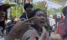 Tak Terima Ditegur Serobot Antrean, Emak-emak Ini Malah Tampar Pengunjung KAI Expo 2025