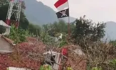 Viral Bendera One Piece Berkibar di Langit Cihampelas, Kepala Desa: Cuma Ikut-ikutan Tren