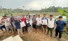 60 Hektare Empang di Desa Babakan Kebanjiran Hingga Petani Ikan Rugi Rp 4,5 Miliar, Kadin Kabupaten Bogor Berikan Bantuan