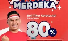 KAI Beri Diskon 20% Tiket Kereta untuk Keberangkatan 17 Agustus 2025