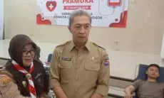 Meriahkan HUT ke-64 Pramuka, Kwarcab Kota Bogor Gelar Donor Darah 