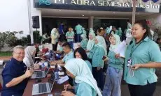 BPJS Ketenagakerjaan Bandung Suci Buka Booth Layanan JMO di PT Adira Semesta Industry