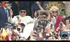 Prabowo Bergoyang Iringi Lagu Tabola Bale di Istana Merdeka, Warnai Peringatan HUT ke-80 RI