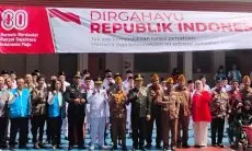Masyarakat Tionghoa Bandung Upacara HUT RI ke-80 di Sekolah Trimulia Kristen Pasteur