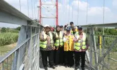 Jembatan Gantung Sepanjang 230 Meter Sudah Bisa Diakses Warga Jabar-Jateng