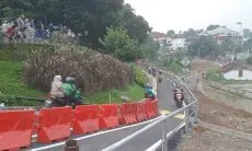 Jalan Sementara Batutulis Resmi Dioperasionalkan, Warga Diminta Tetap Berhati-hati Berkendara
