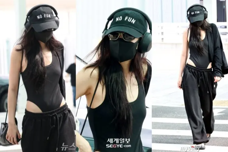 Jennie BLACKPINK dengan Berani Pakai Baju Renang di Bandara, Netizen: Semakin Aneh
