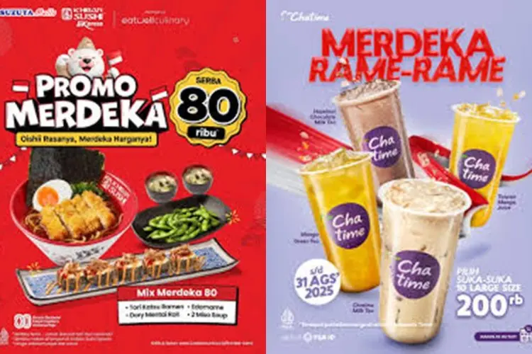 Promo Kemerdekaan HUT RI ke-80, Deretan Kuliner yang Berikan Diskon Spesial
