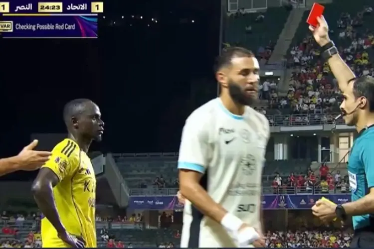Drama Sadio Mane di Piala Super Al Nassr vs Al Ittihad, Cetak Gol Lalu Kena Kartu Merah