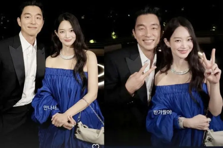 Tiba-tiba Bagikan Foto Bareng Shin Min Ah, Gong Yoo: Senang Bertemu Denganmu