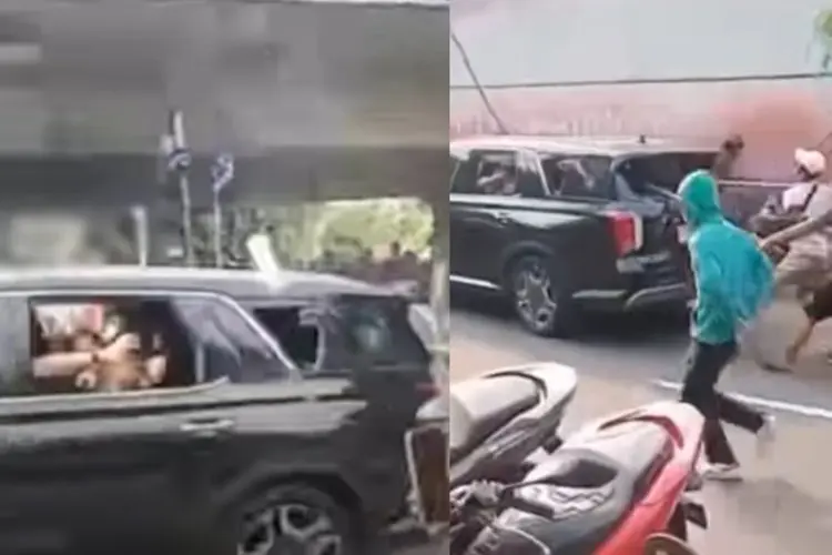 Mobil Diduga Milik Pejabat Jadi Sasaran Massa yang Demo Tolak Kenaikan Tunjangan DPR