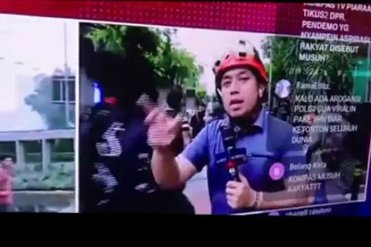 Heboh, Reporter TV Diduga Sebut Rakyat Demo sebagai 'Musuh' Saat Liputan di DPR