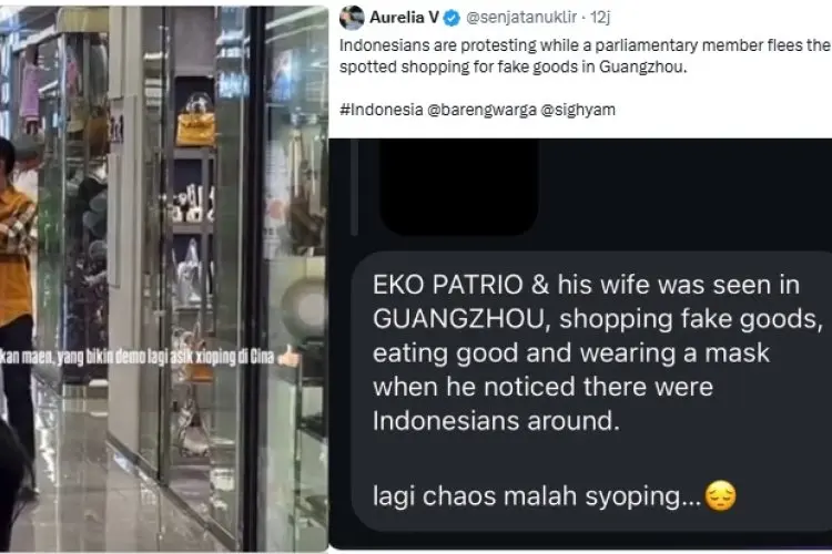 Eko Patrio Terciduk Jalan-Jalan ke China Saat Suasana Politik Tanah Air Memanas