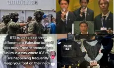 Terkenal Sering Menyuarakan Keadilan, BTS Diminta Tanggung Jawab atas Rajia ICE di LA??