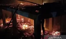 Pondok Pesantren di Desa Margaluyu Kabupaten Cianjur Terbakar, Damkar Terjunkan Dua Unit Mobil Damkar