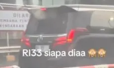 Viral! Mobil Berplat RI 33 Diduga Kendaraan Dinas Bahlil Lahadalia Terekam Terobos Pembatas Jalan