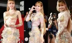 Jadi Pusat Perhatian di Karpet Merah BIFF 2025, Lisa BLACKPINK Tampil Cantik dengan Gaun Unik