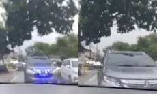 Viral Pajero Sport Lawan Arah di Pandeglang, Pakai Strobo Layaknya Kendaraan Dinas