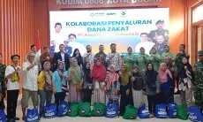  Bantu Pemerintah Entaskan Kemiskinan, Kodim Kota Bogor, PT Adev dan Tazkia Tebar Ribuan Sembako
